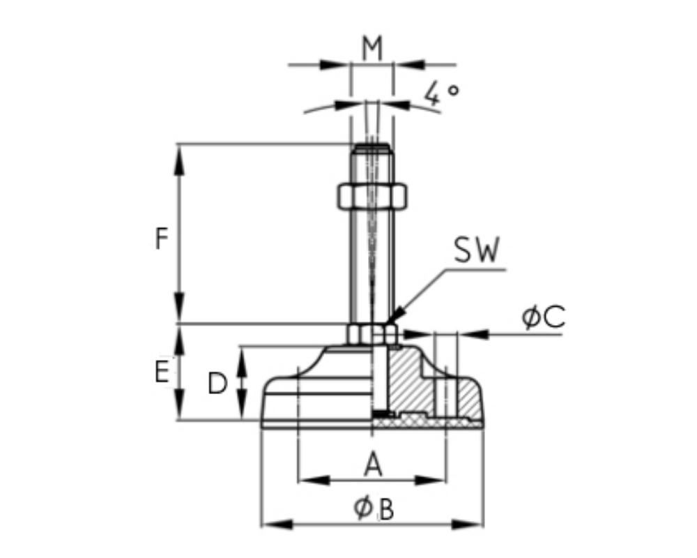 Plano técnico referencia 341E