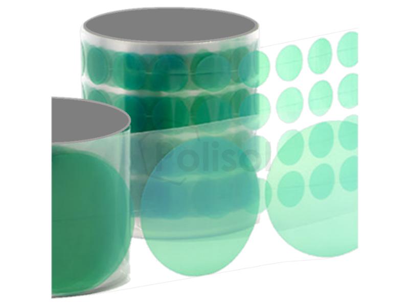 Discos verdes de poliester 204ºC