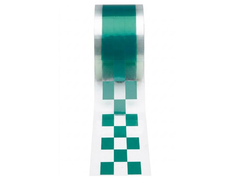 Rectángulos de poliéster verde